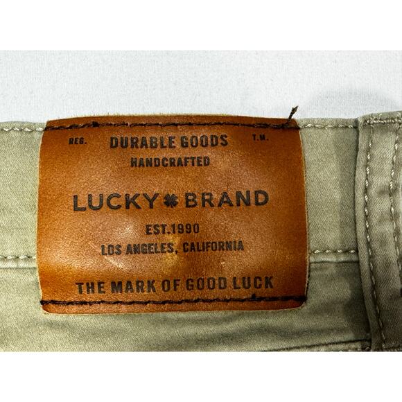 Lucky Brand Men's 410 Athletic Slim Fit Straight Leg Khaki Pants - Size 34x31.5 - Picture 3 of 6